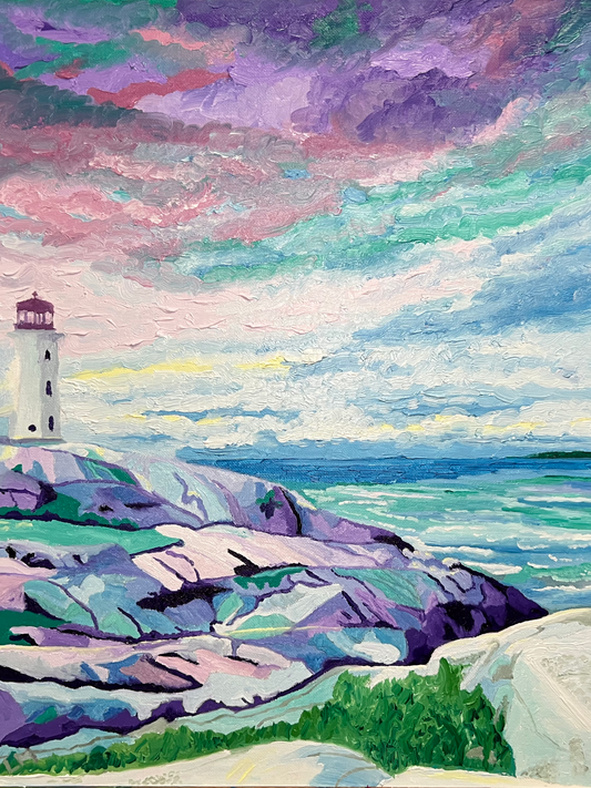 Peggy’s Cove in Purple